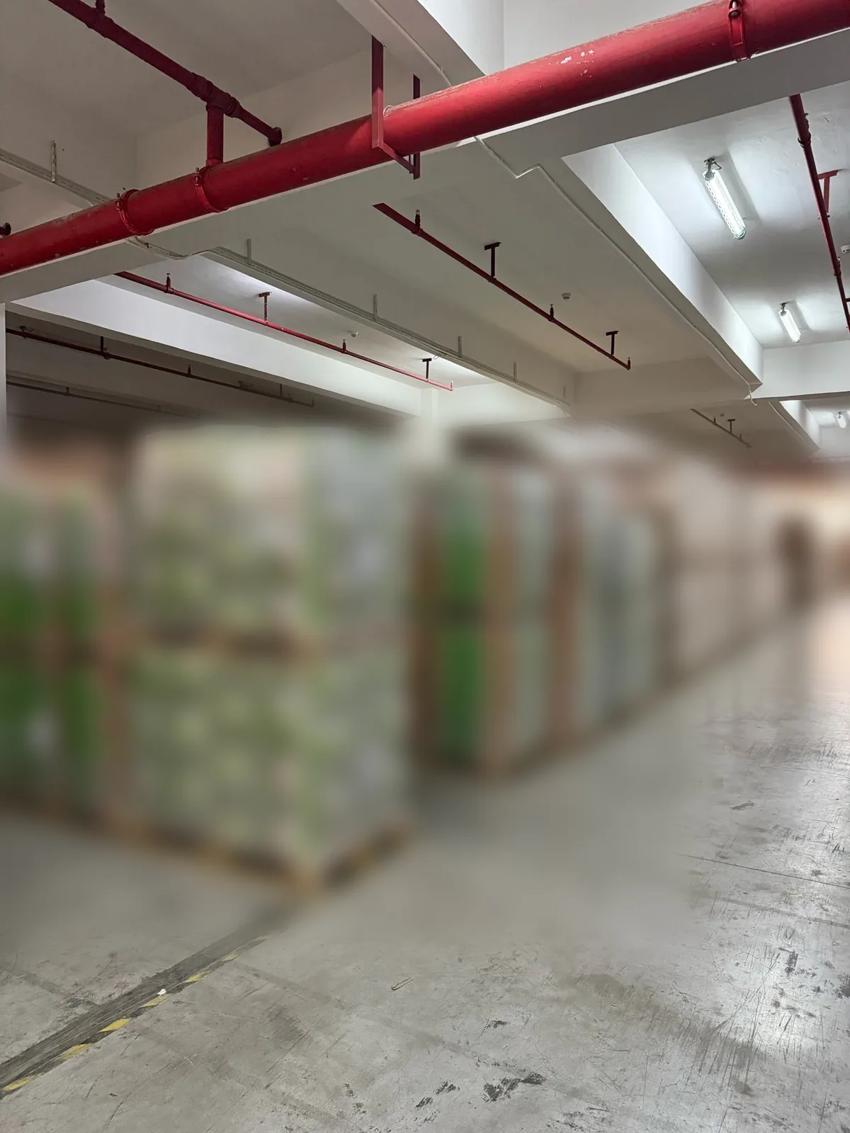 Client goods staged for same-day order fulfillment